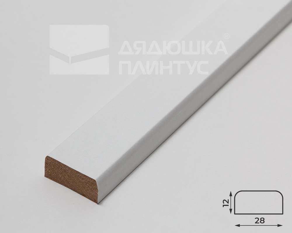 Профиль МДФ ACUPAN PSF 61.08.25401.91 12х25х2760 мм Белый под покраску