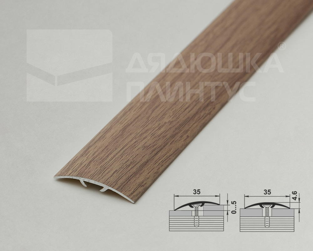 Порог одноуровневый ПС 04-3.900.087 Дуб беленый