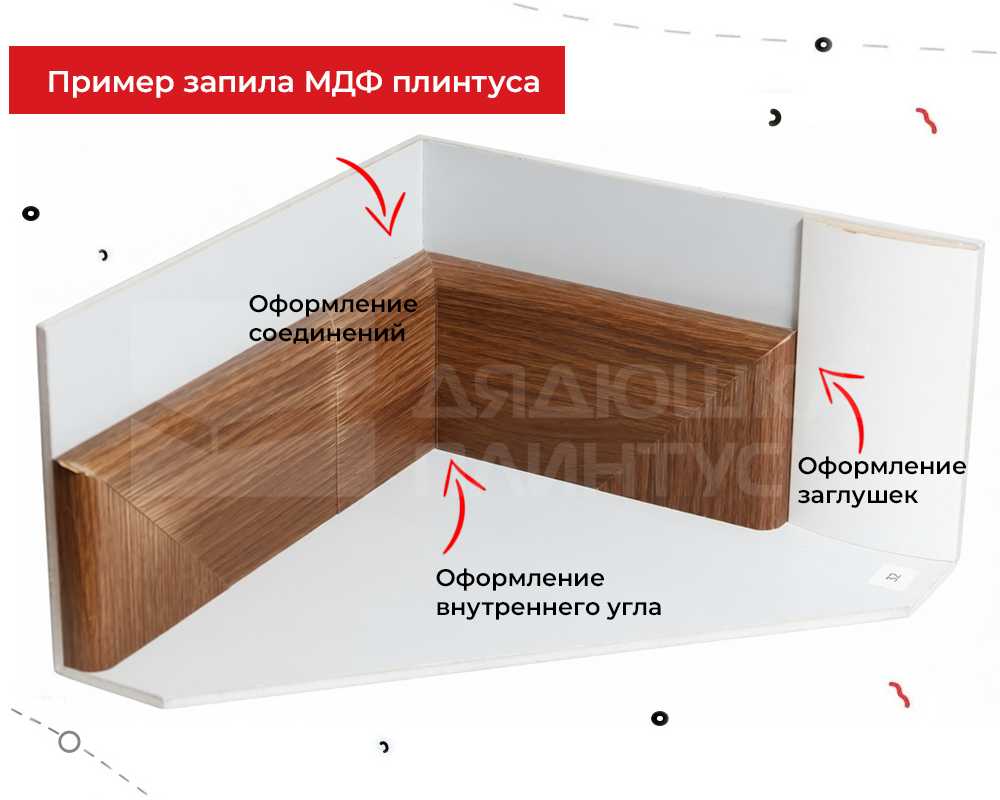 Плинтус МДФ Волшебная палочка. Гарден .206 Дуб коричневый