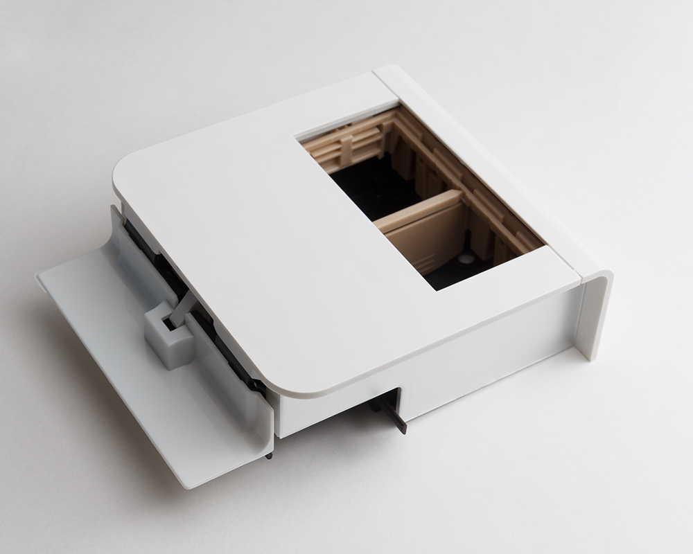 Монтажный бокс под две розетки 45х45 мм, компл.