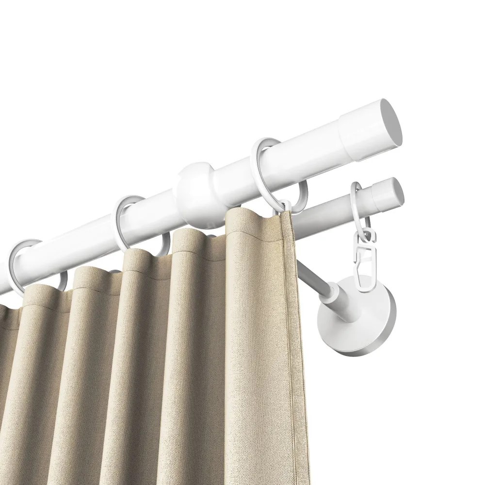 Карниз двухрядный кованый УЮТ d16мм 2,8м Белый