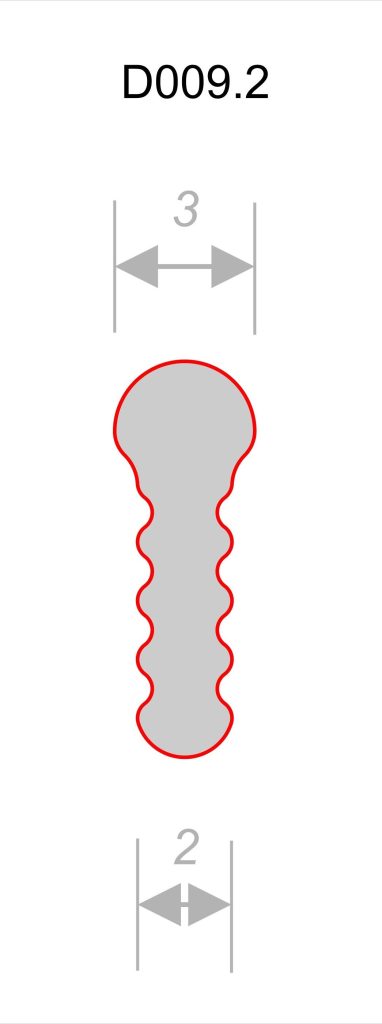 Теневой профиль Decaro Engineering D009.2A Черный 3,0 м