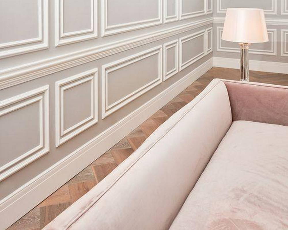 Плинтус из полистирола высокой плотности NMC Wallstyl FB2 Белый