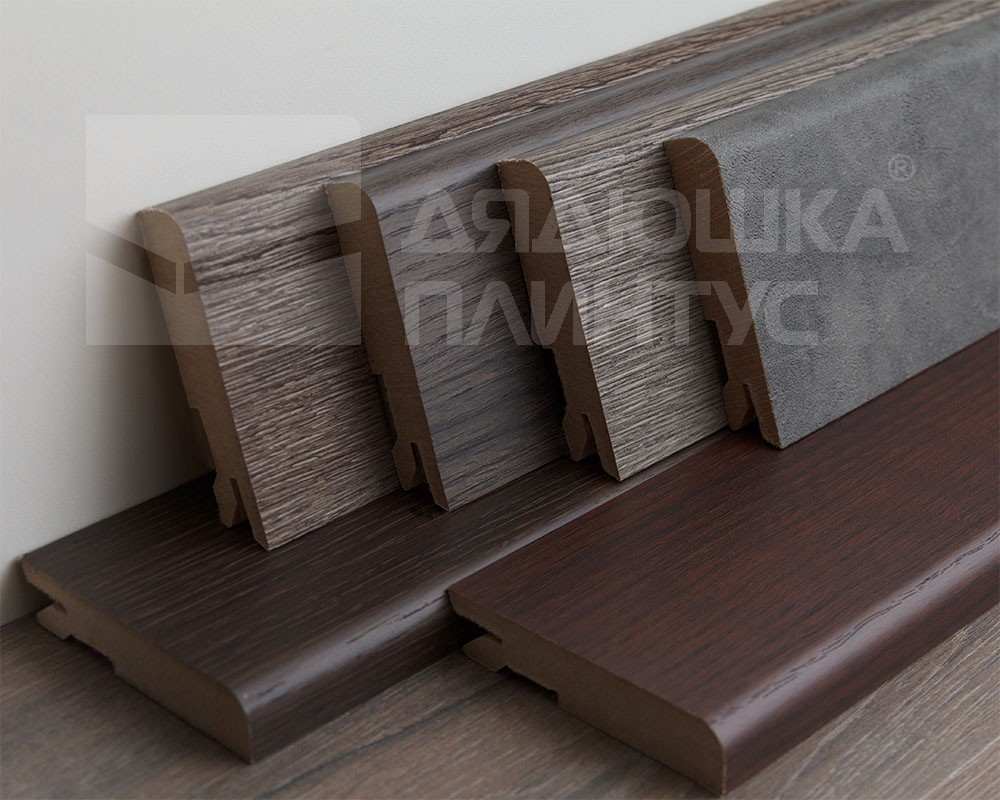 Плинтус МДФ Лука Пл 100-1МДФ.2700.Point line 24040 Дуб кантри белый