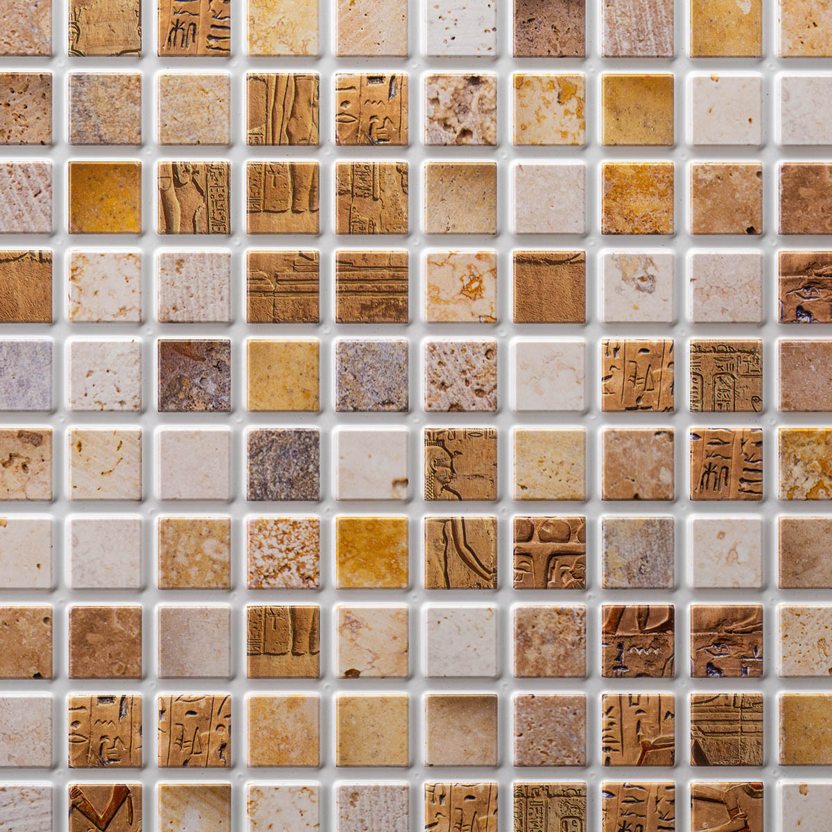 Панель самоклеящаяся ПВХ 480*480 15шт/уп Мозаика Сахара. Цена указана за 3,5 м²